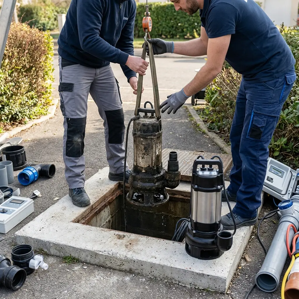 Remplacement pompe de relevage Maisse (91720)