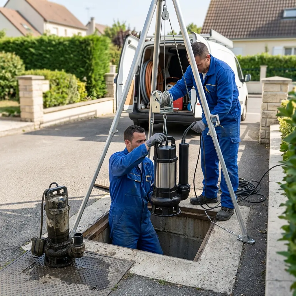 Remplacement pompe de relevage Boissy-sous-Saint-Yon (91790)