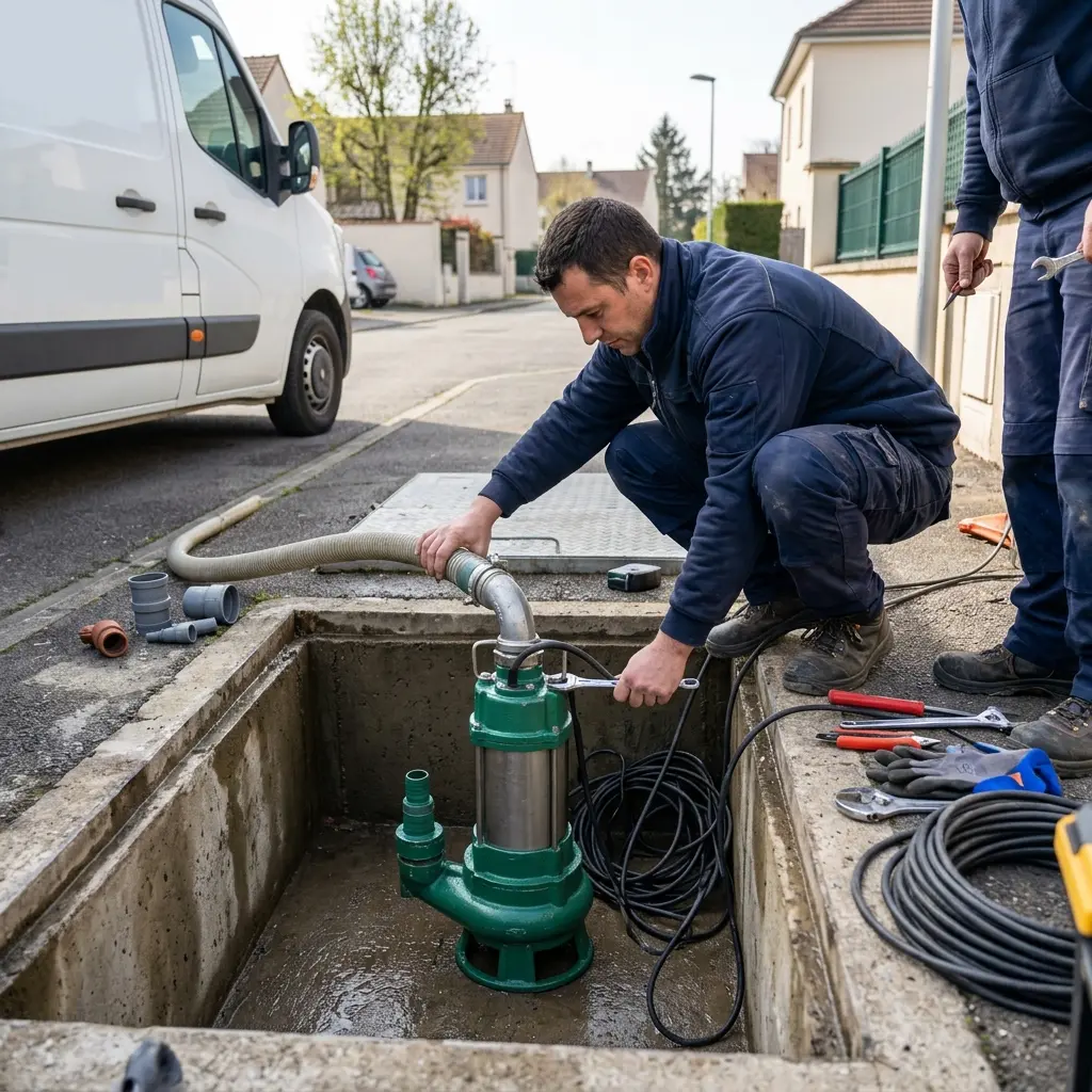 Remplacement pompe de relevage Les Ulis (91940)
