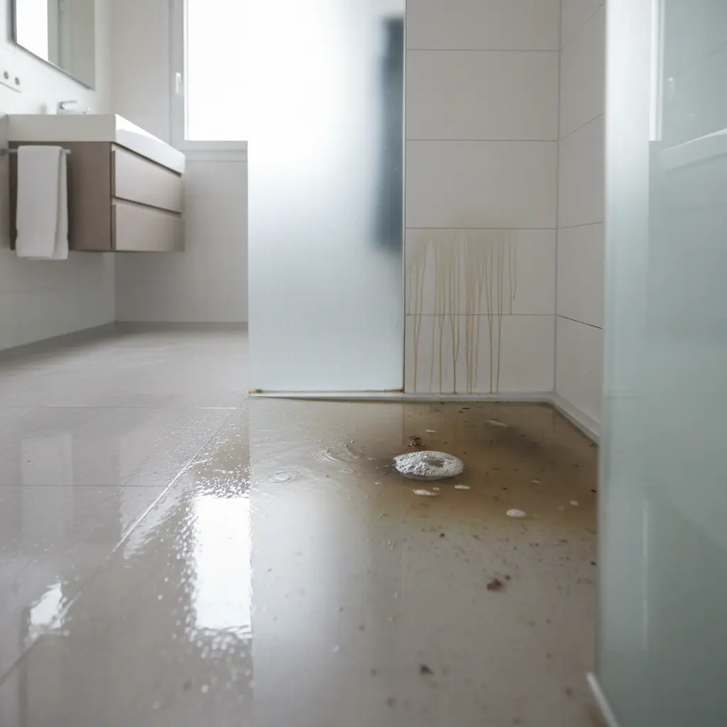 Remontées d'eaux usées dans les douches