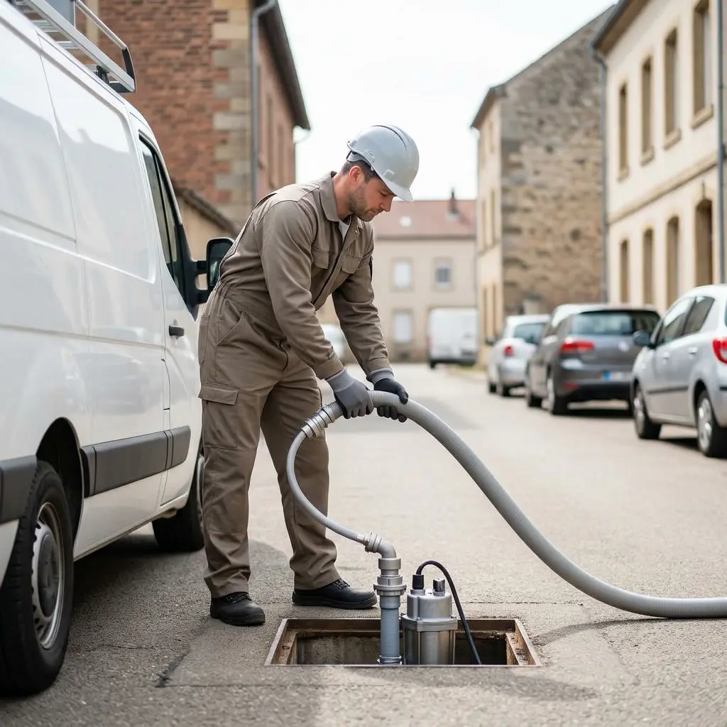 Vidange poste de relevage Gandrange (57175)