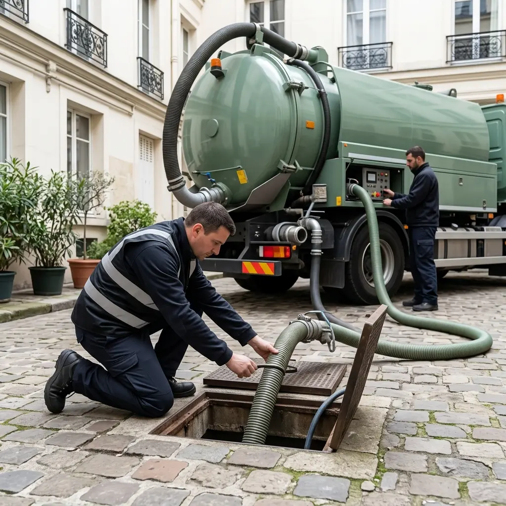 Notre méthode de vidange de poste de relevage à Paris 9e