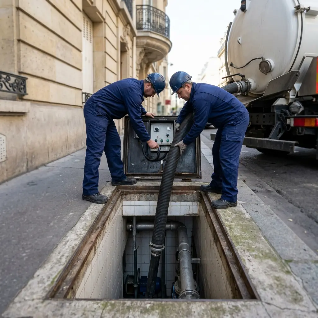Vidange poste de relevage Paris 10 (75010)