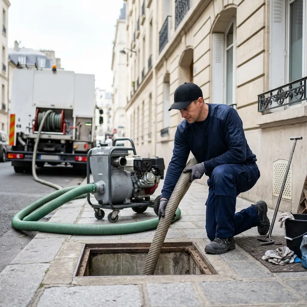 Notre méthode de vidange poste de relevage à Paris 19