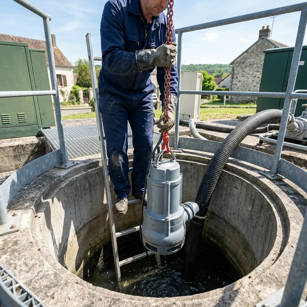Comment se déroule la vidange à Mézy-sur-Seine ?