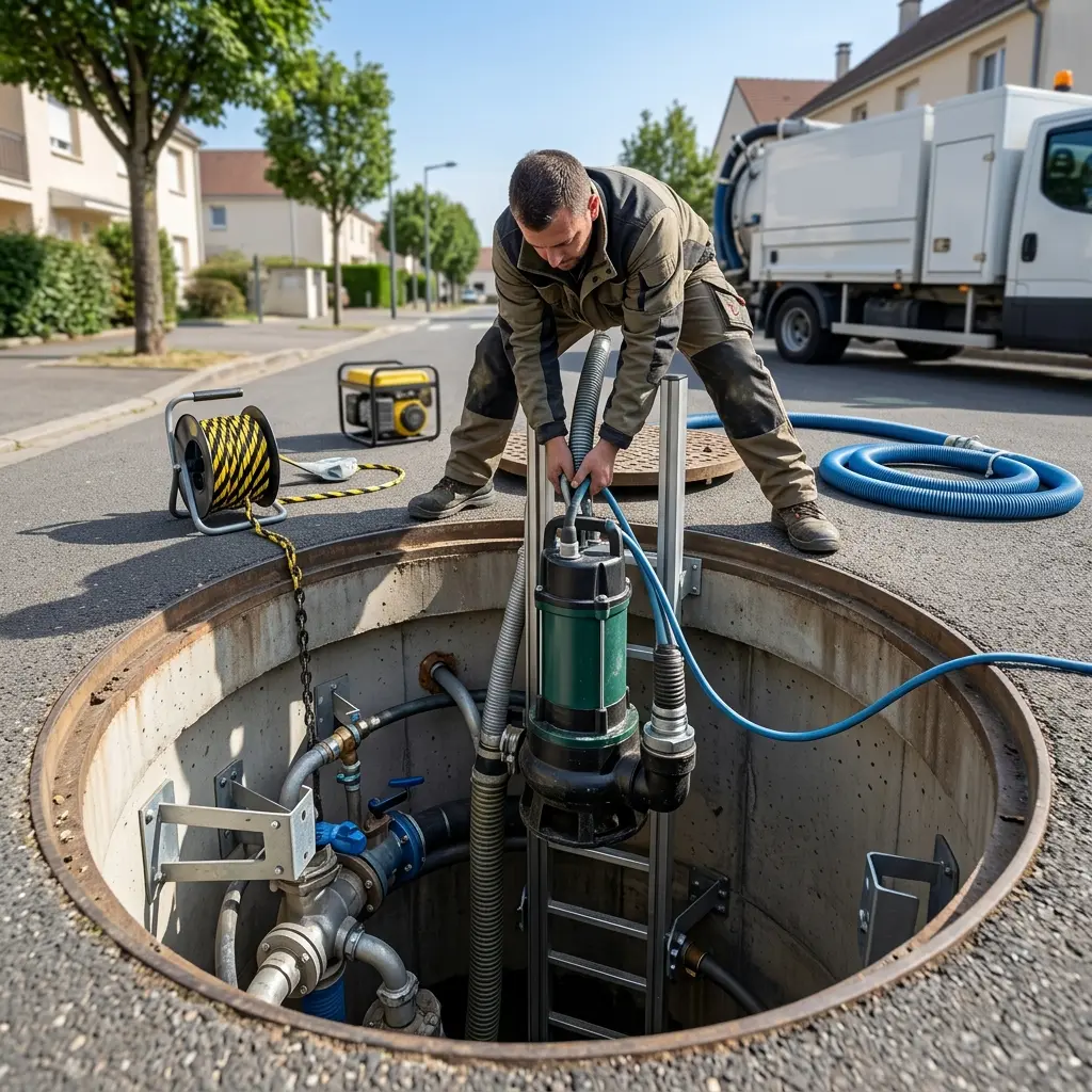 La démarche de vidange poste de relevage à Villepinte