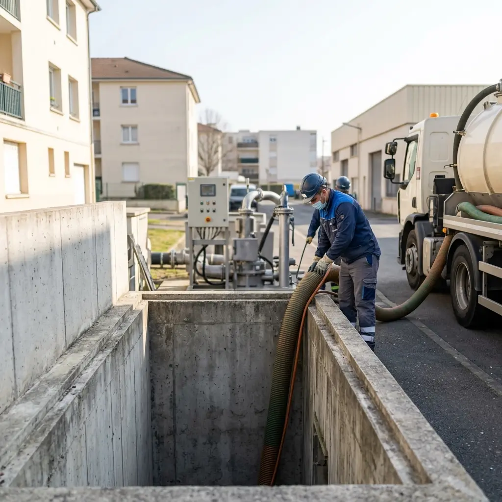 Gains de sérénité et performance durable grâce à une vidange poste de relevage sûre à Gentilly