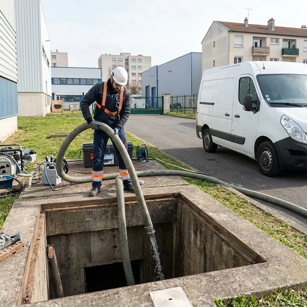 Notre méthode pour vidanger un poste de relevage à Vitry-sur-Seine