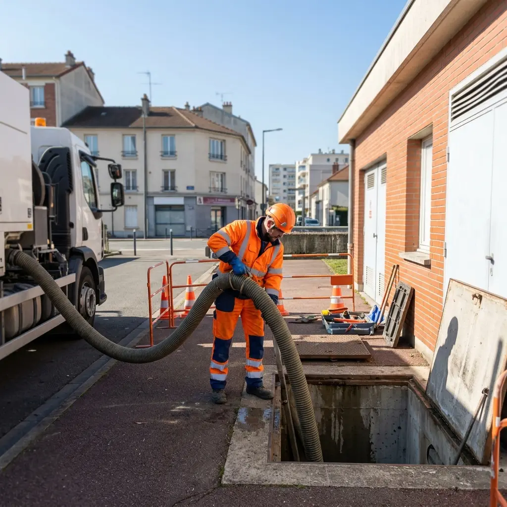 Comment se déroule la vidange poste de relevage à Vitry-sur-Seine ?
