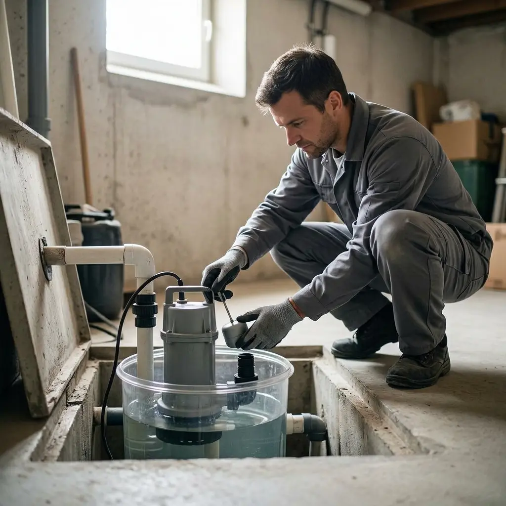 Vérifier le bon fonctionnement du flotteur de votre pompe