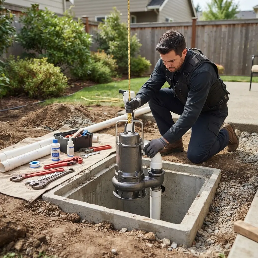 Pompe de relevage : comment réussir son installation en extérieur ?